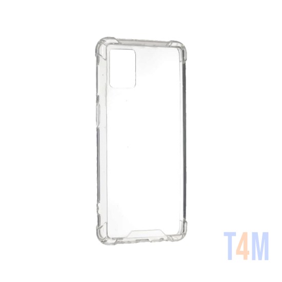 Capa de Silicone com Cantos Duras para Samsung Galaxy M31s Transparente